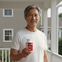 Man successfully regulating his blood sugar after using SugarMute supplement